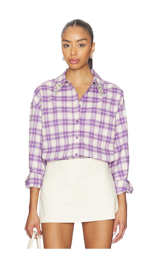 Essentiel Antwerp Juices Oversized Shirt in Lavender. - L also in M