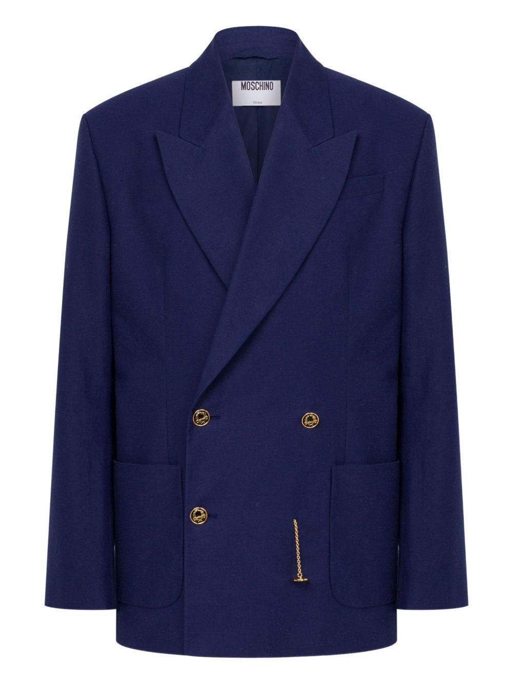 Double-breasted tailored blazer - Blue
