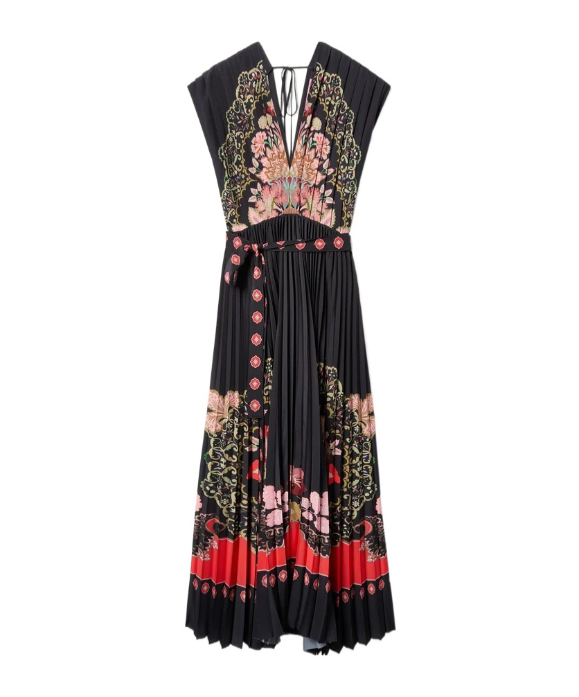 La Doublej Accordion Pleated Maxi Dress