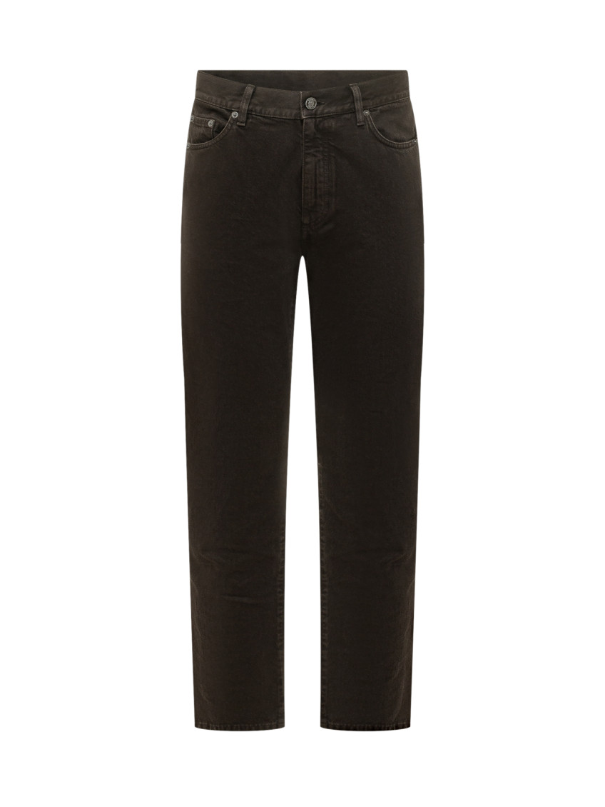 Dark Brown Straight Jeans