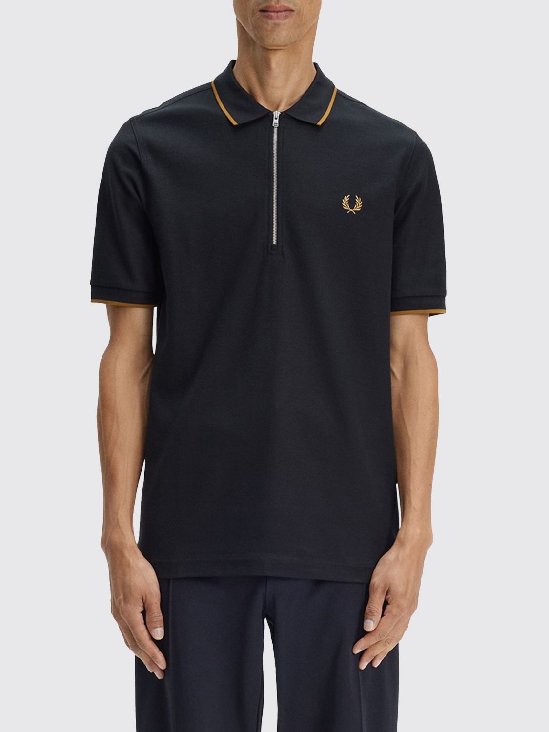 Polo Shirt Men color Black
