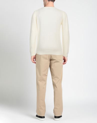 Man Sweater Ivory Size XXL Wool, Polyamide