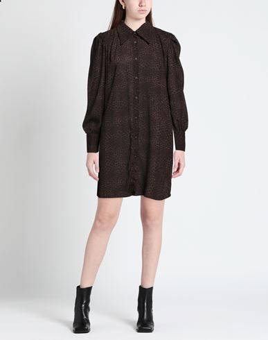 Woman Mini dress Dark brown