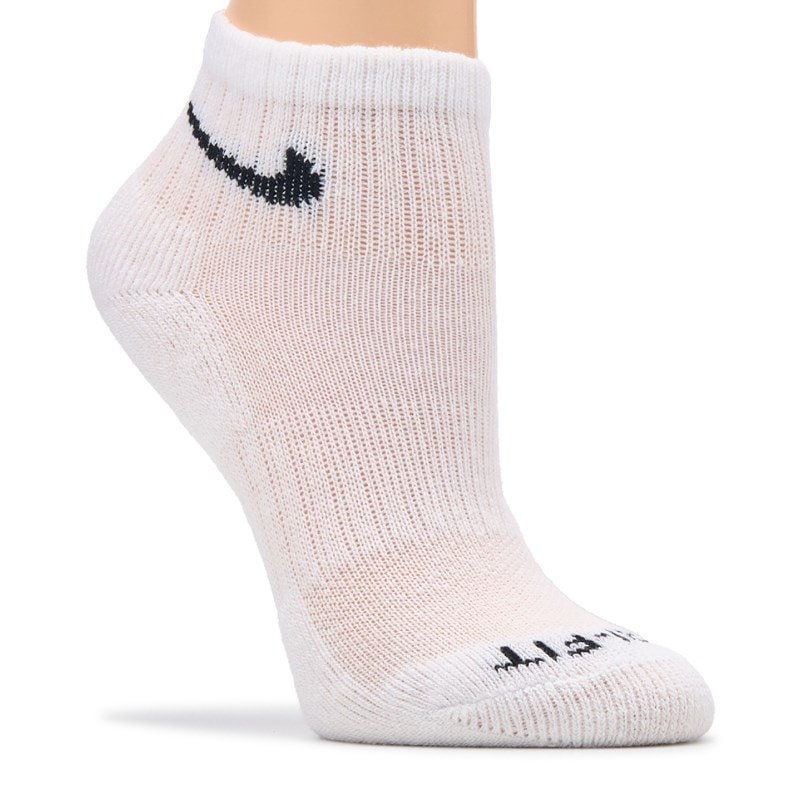 Kids' 6 Pack Youth X-Small Performance Ankle Socks (White/Black)