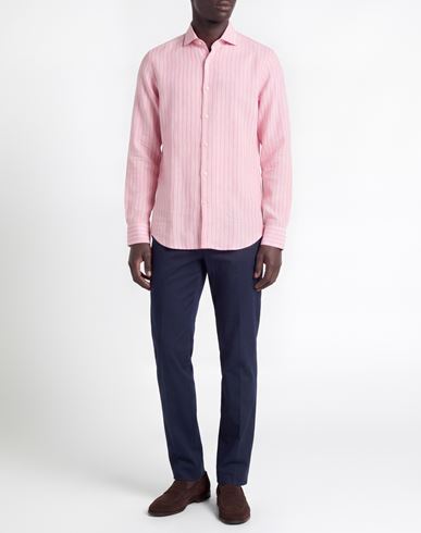 Man Shirt Pink Size 15 ½ Linen