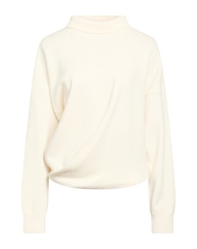 Woman Turtleneck Ivory Size M Wool