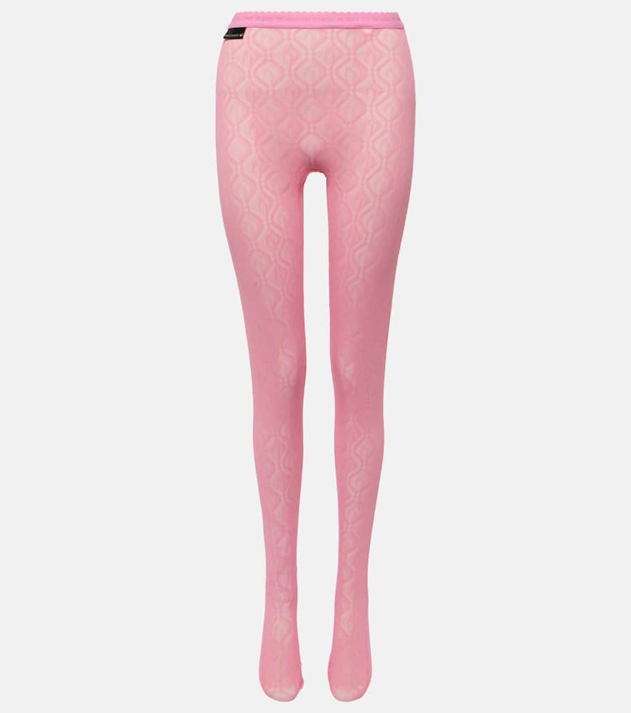 Moon Diamant jacquard mesh leggings