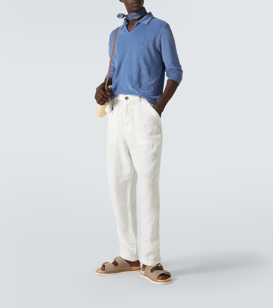 Fedeli Peter cotton terry polo shirt