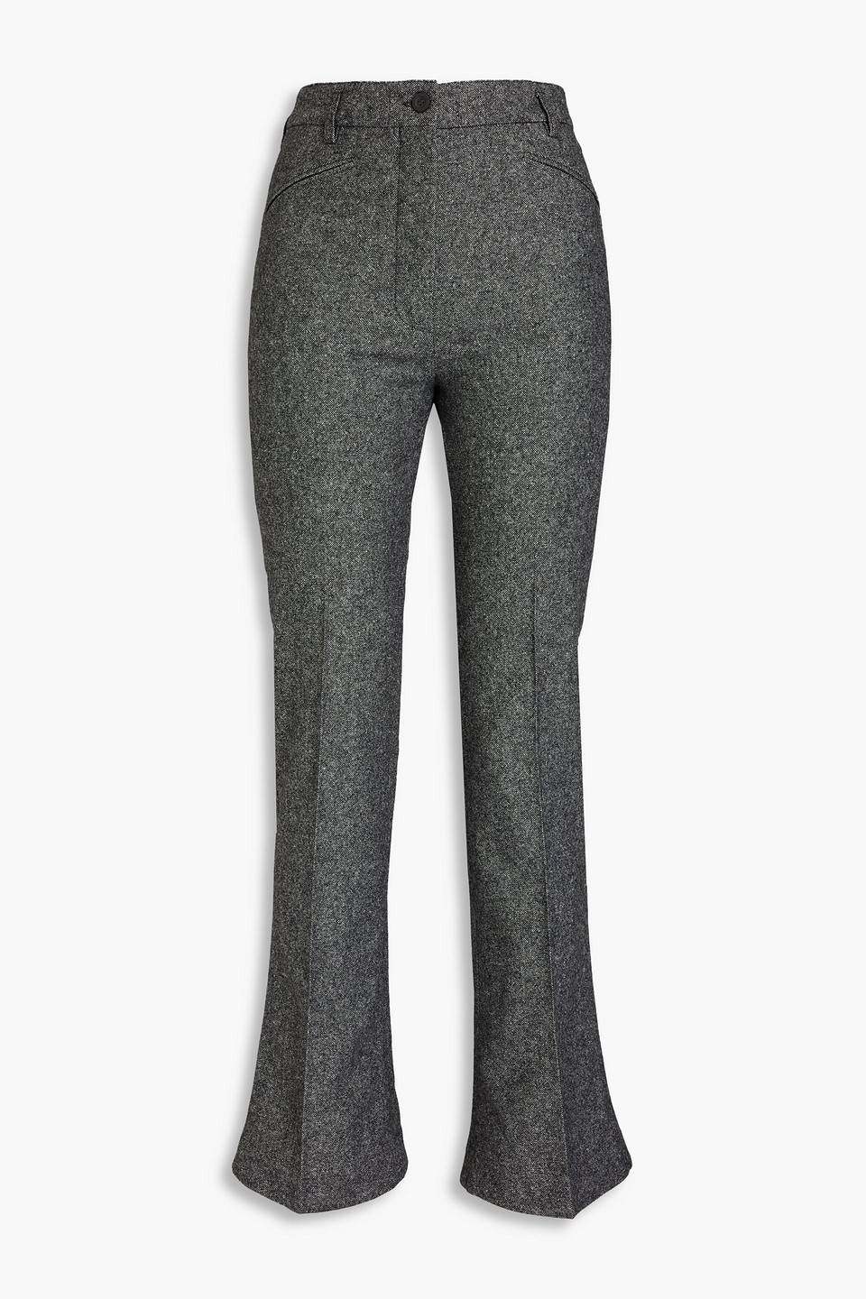 Tweed flared pants