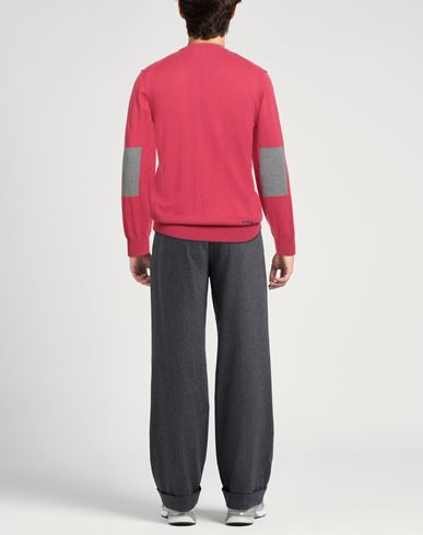 Man Sweater Magenta Size 3XL Cotton