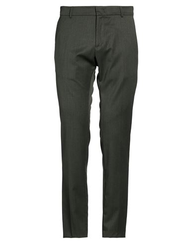 Roberto P Luxury Man Pants Dark green Size 35 Wool, Polyester, Elastane