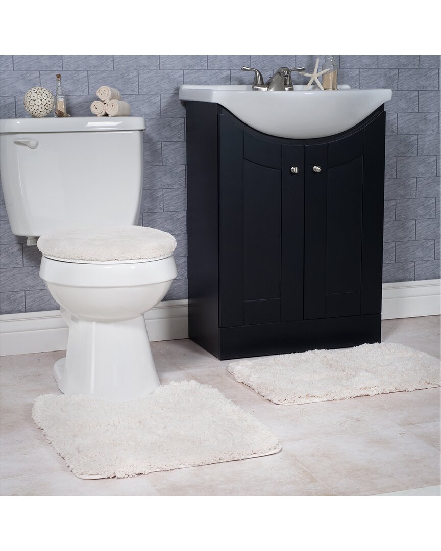 3Pc Super Plush Bath Rug Set