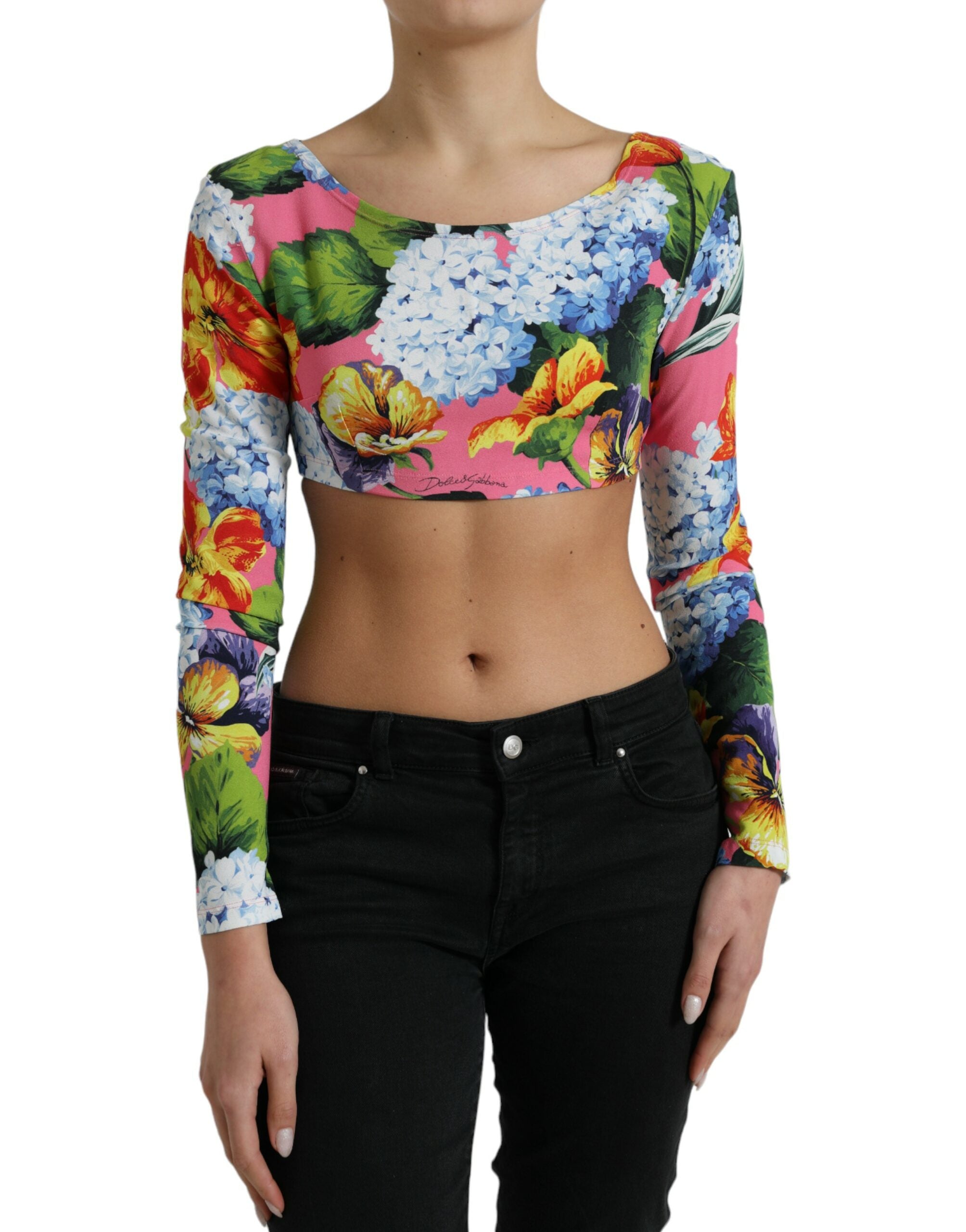 Floral-Print Viscose Blouse — Multicolor