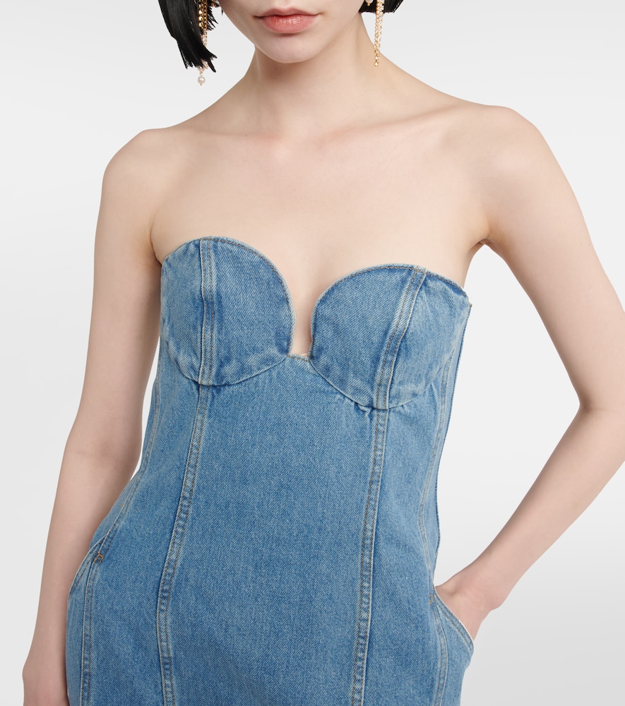 Denim midi dress