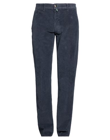 Man Pants Slate blue Size 36 Cotton, Elastane