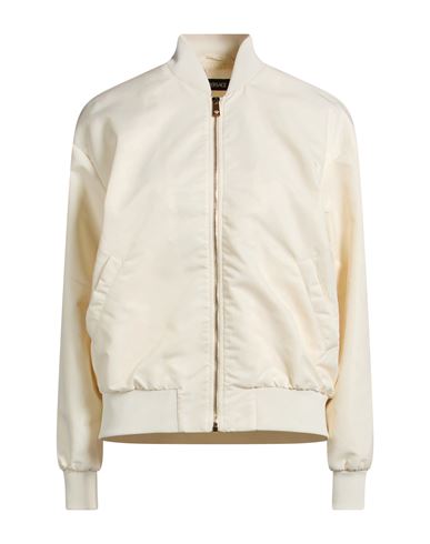 Woman Jacket Cream Size 6 Polyamide