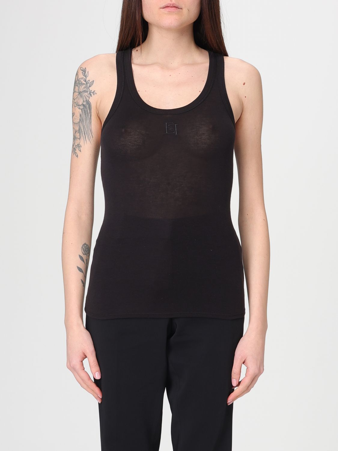 Top Woman color Black