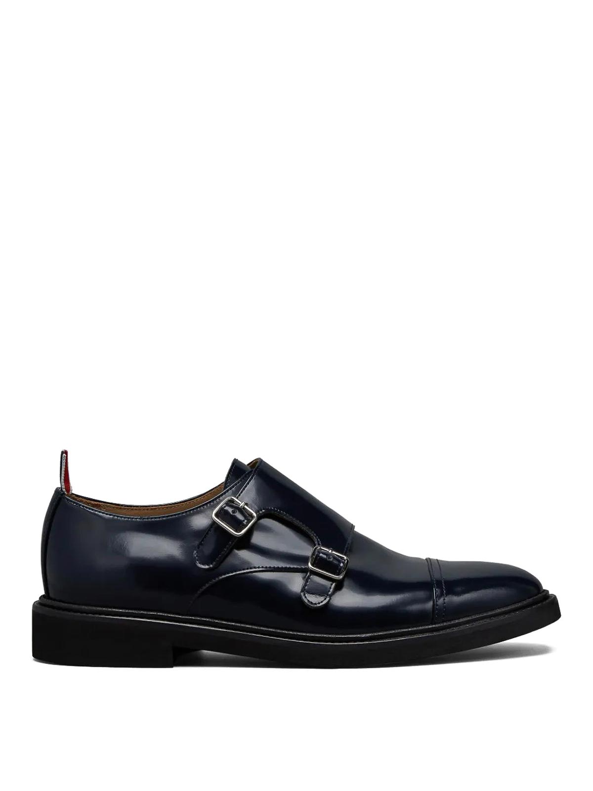 Navy Blue Leather Dress Shoes