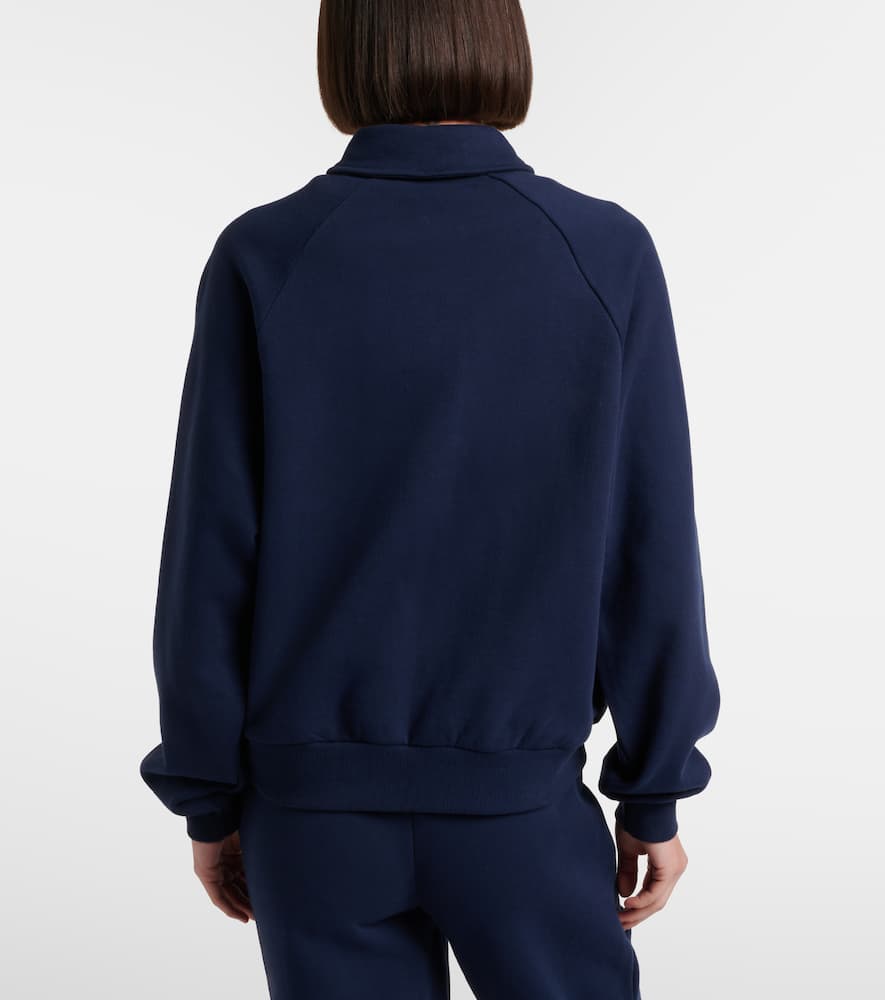 Elle cotton jersey polo sweater