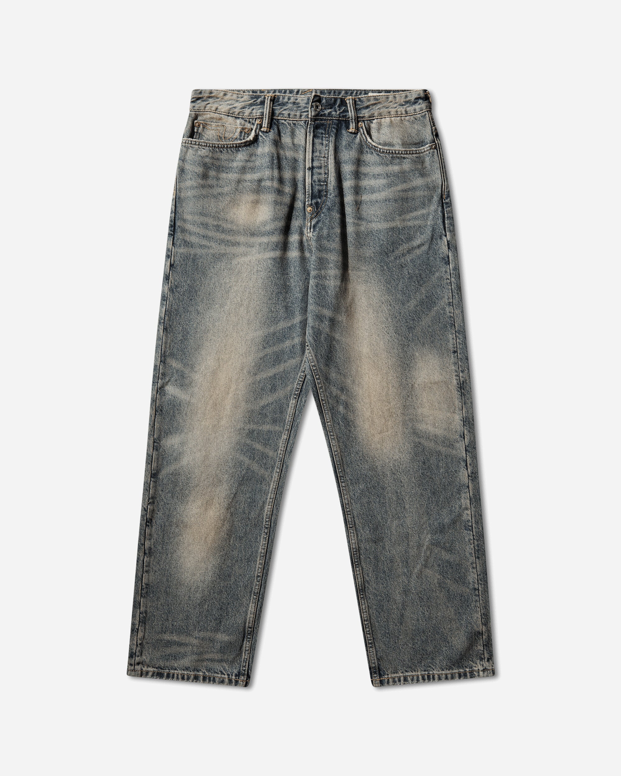Men s Multi-Pocket Style Washing Jeans Indigo