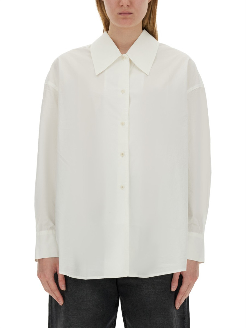 White Oversized Solid Shirt