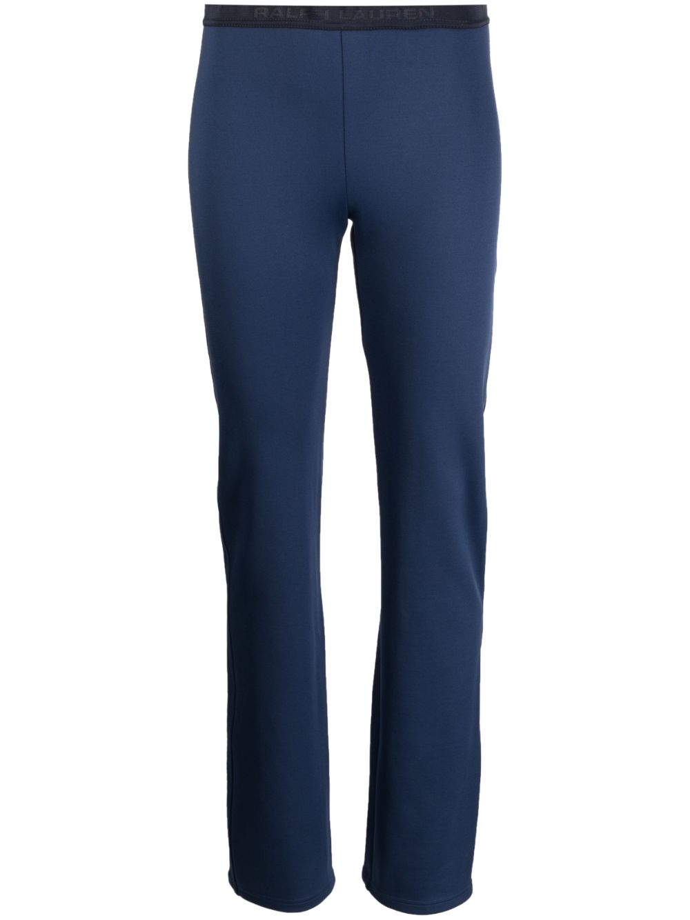 Logo-waistband low-rise track pants - Blue