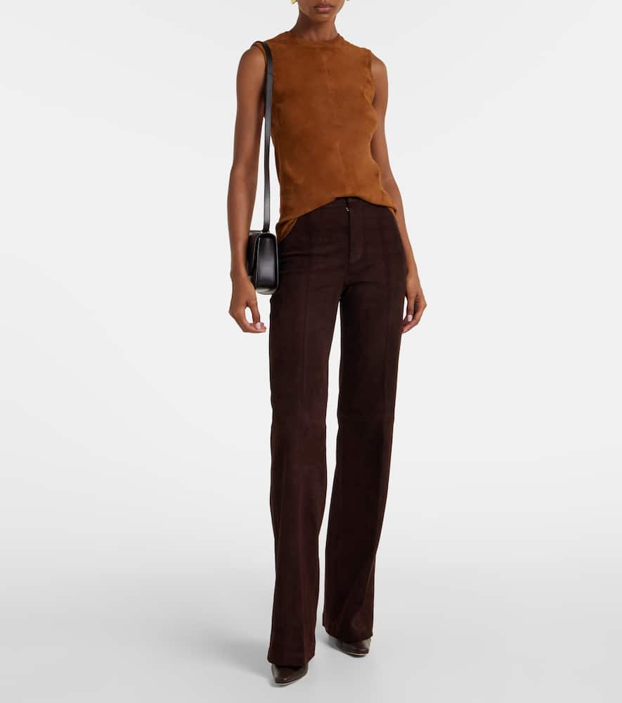 Miuccia suede top