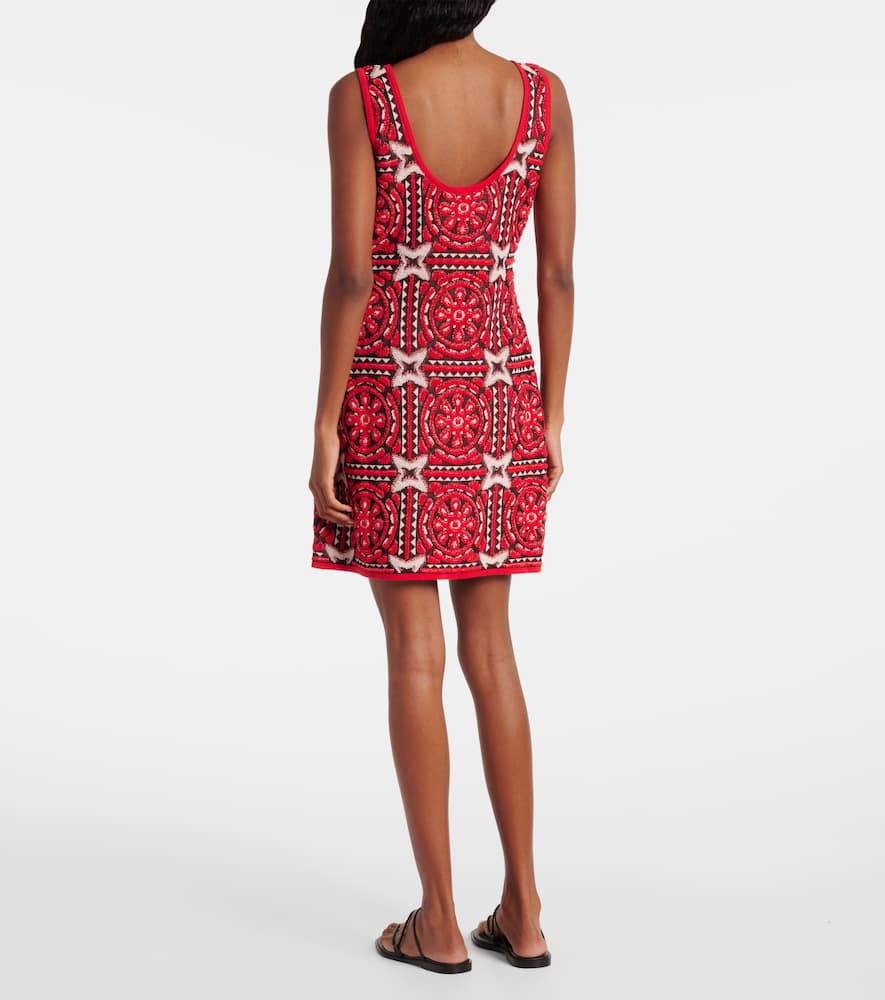 Sole Star cotton-blend jacquard minidress