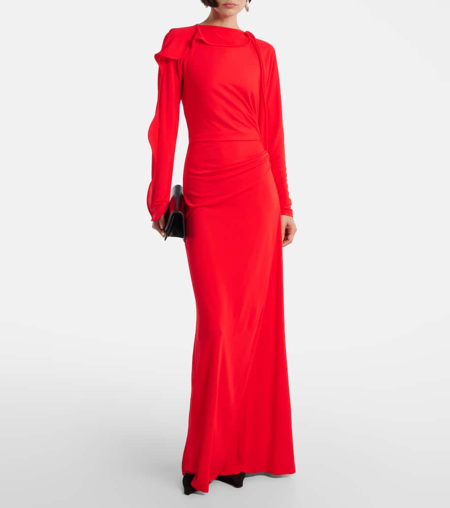 Draped maxi dress