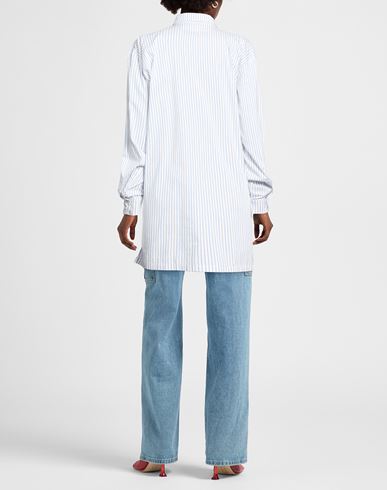 Woman Shirt White Size L Cotton, Polyamide, Elastane