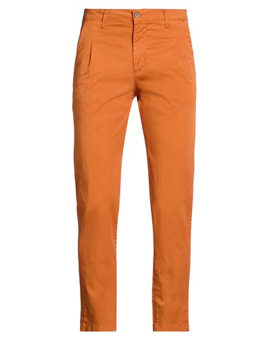 Man Pants Rust Size 32 Cotton, Elastane