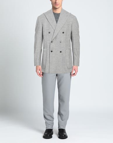 Man Blazer Light grey Size 38 Alpaca wool, Virgin Wool, Cotton, Polyamide