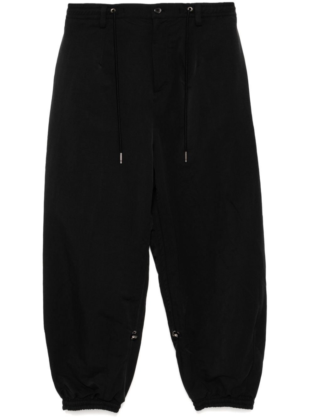Tapered-leg track pants - Black