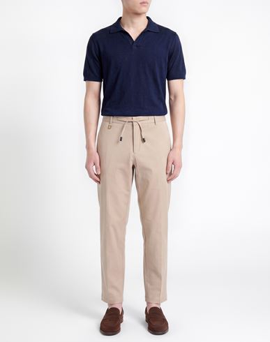 Man Pants Beige Size 38 Cotton, Polyamide, Elastane