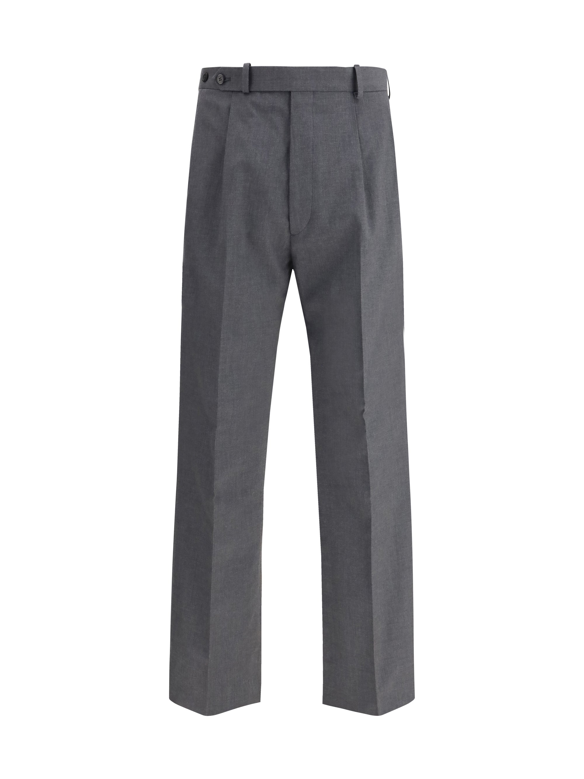Wool Trousers — Gray