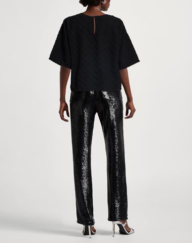 Woman Top Black Size 10 Polyester