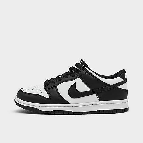 Big Kids Dunk Low Casual Shoes in Black/White