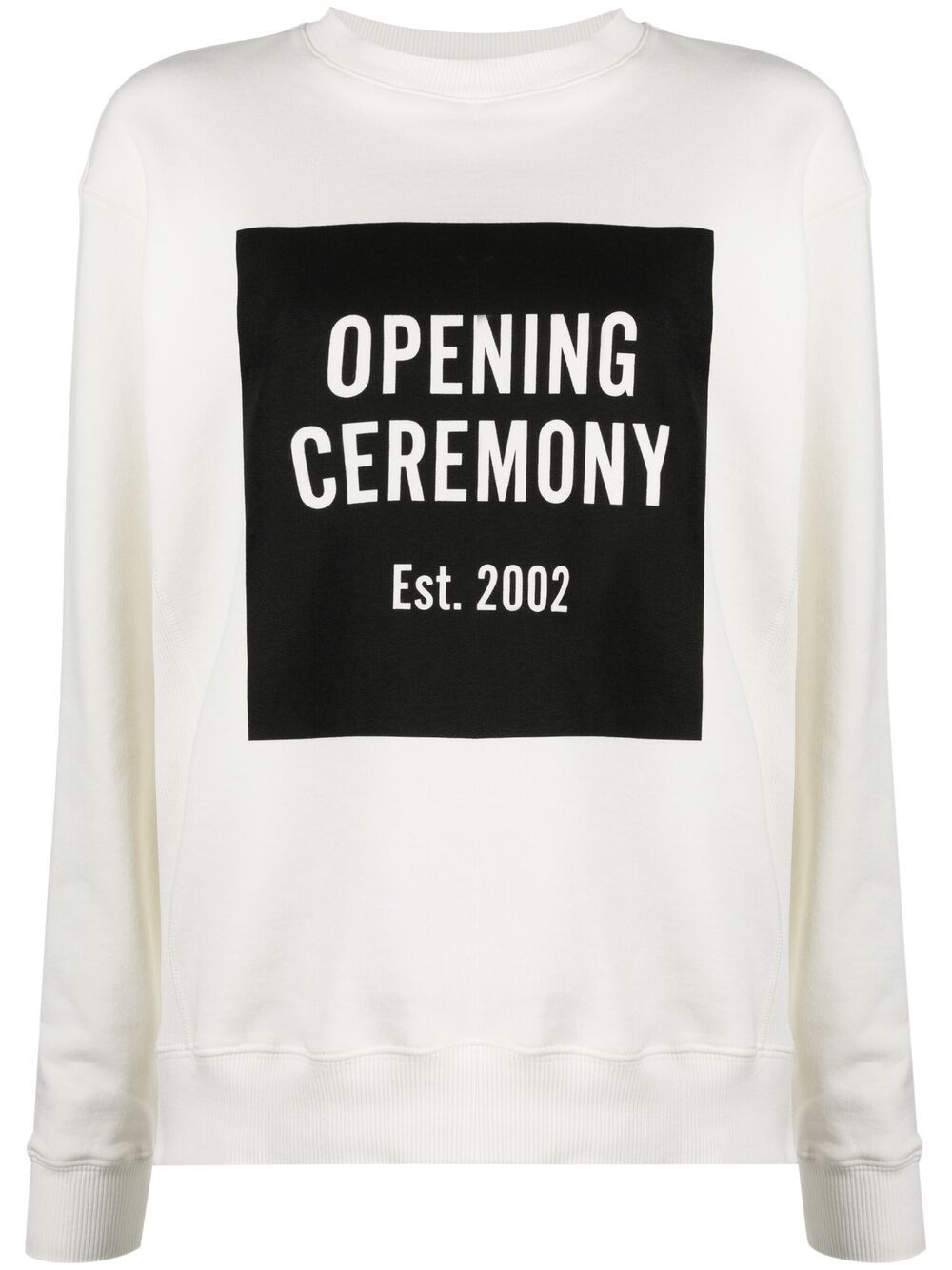 Box-logo sweatshirt - White