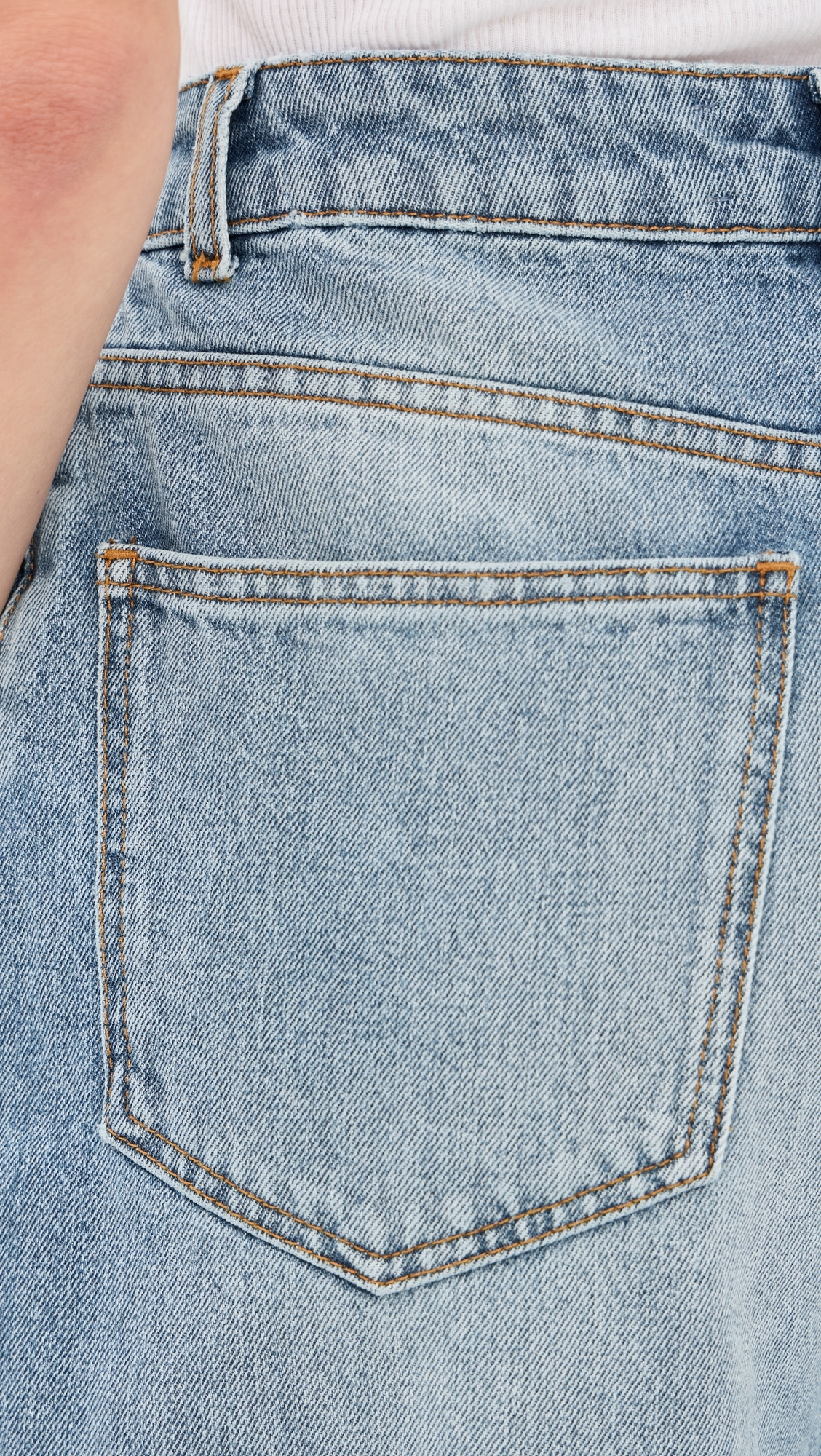 High-Waist Sculptural Denim Jeans Classic Blue