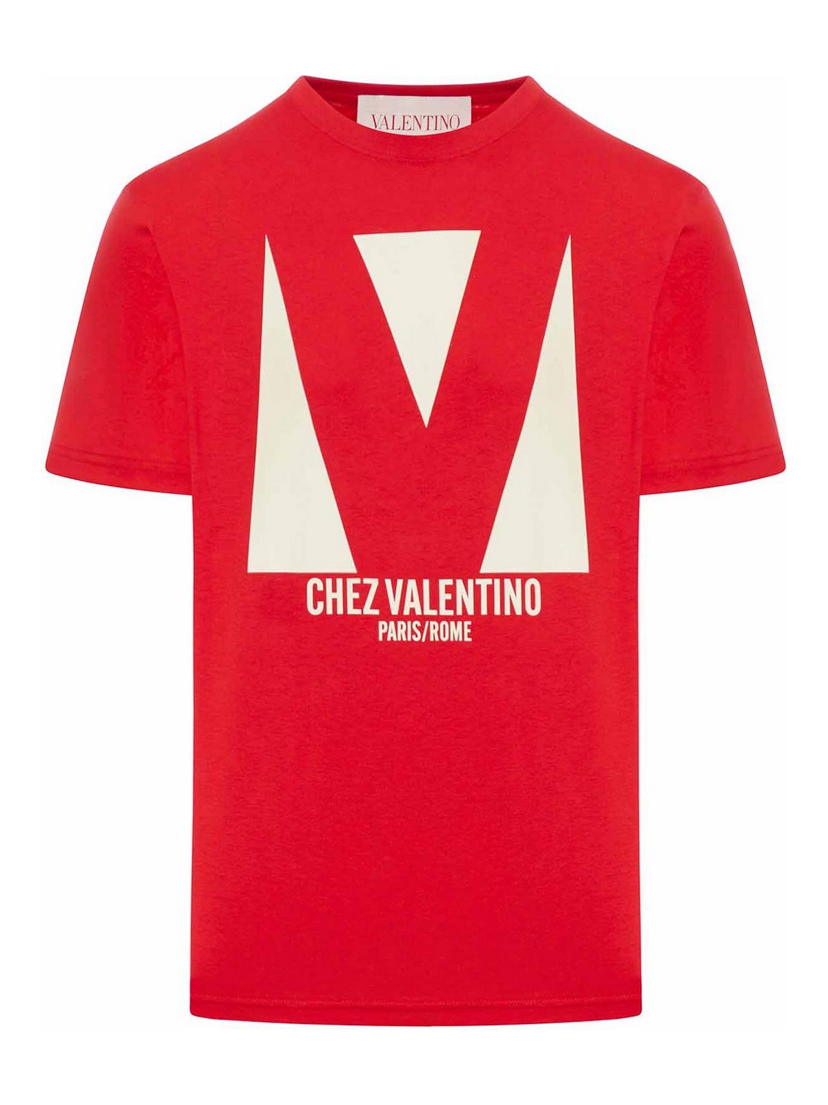 Chez Valentino Print Cotton T-Shirt