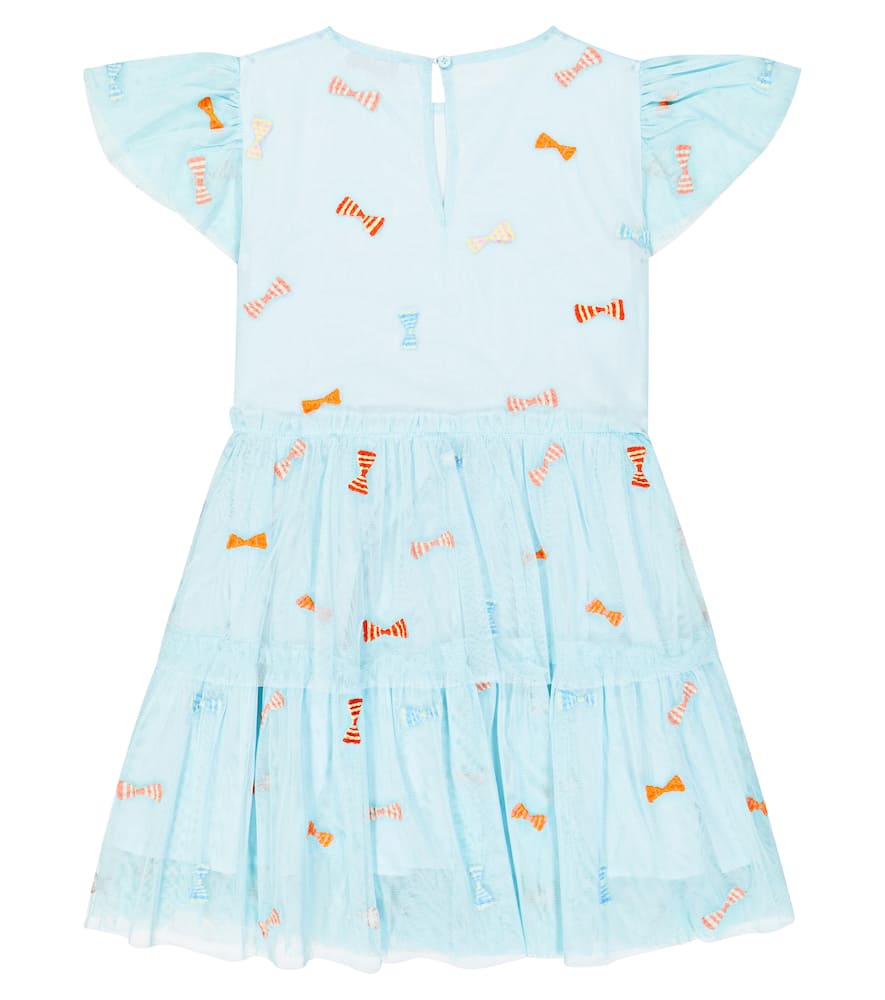 Stella McCartney Kids Bow-detail embroidered dress