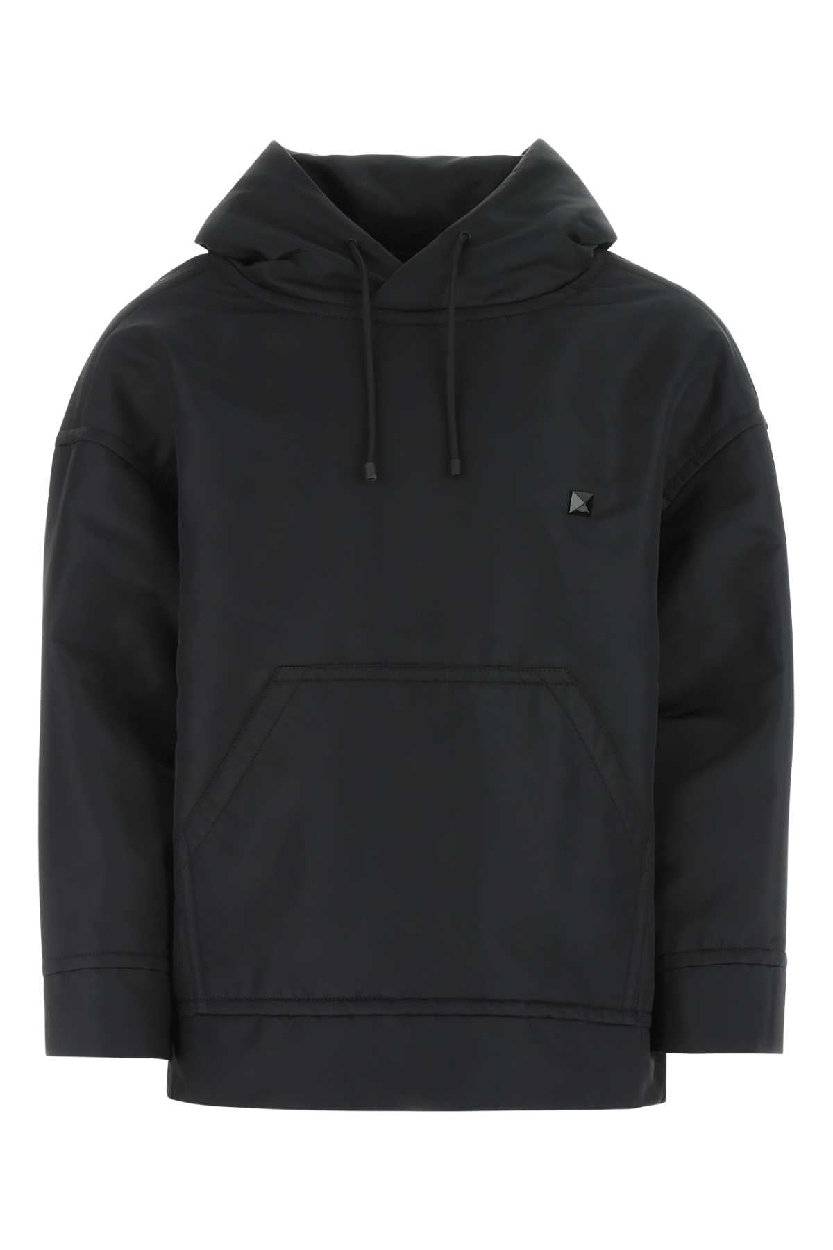 Nylon Hoodie — Black