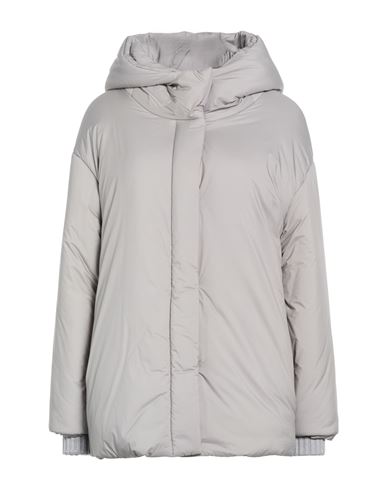 Woman Puffer Light grey Size 4 Polyamide
