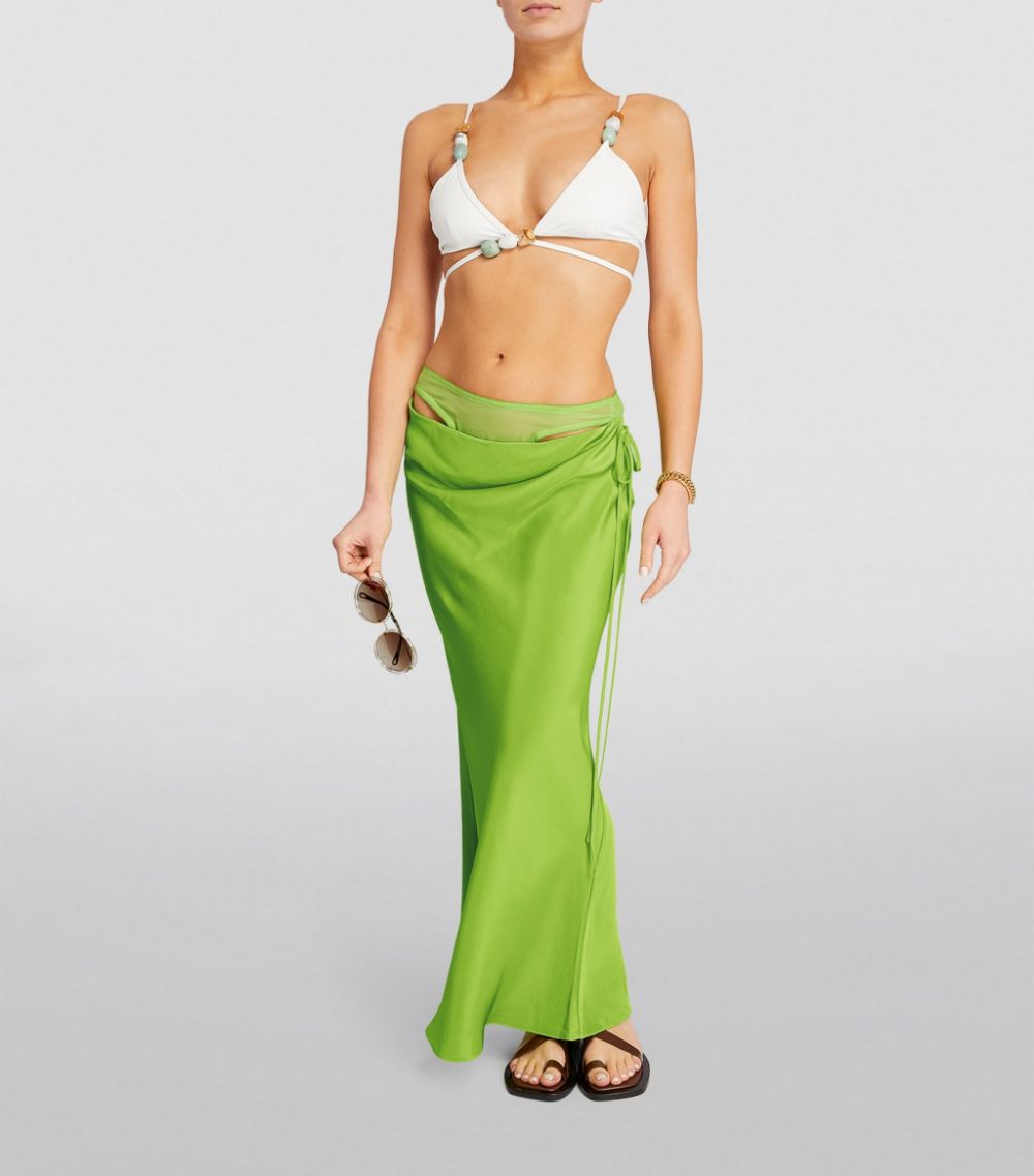 Silk Cowl Skirt