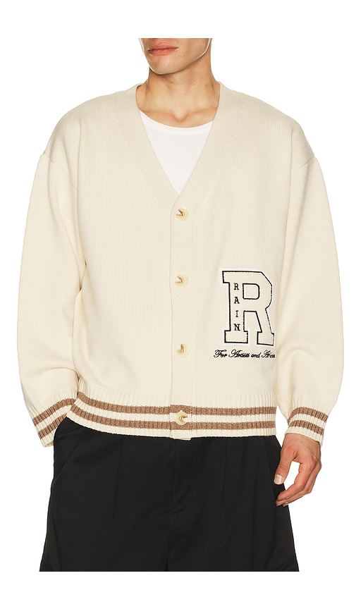Ryoko Rain Classic Cardigan in Cream. M. Also in L, S, XL/1X