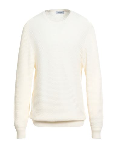 Man Sweater Cream Size 44 Virgin Wool