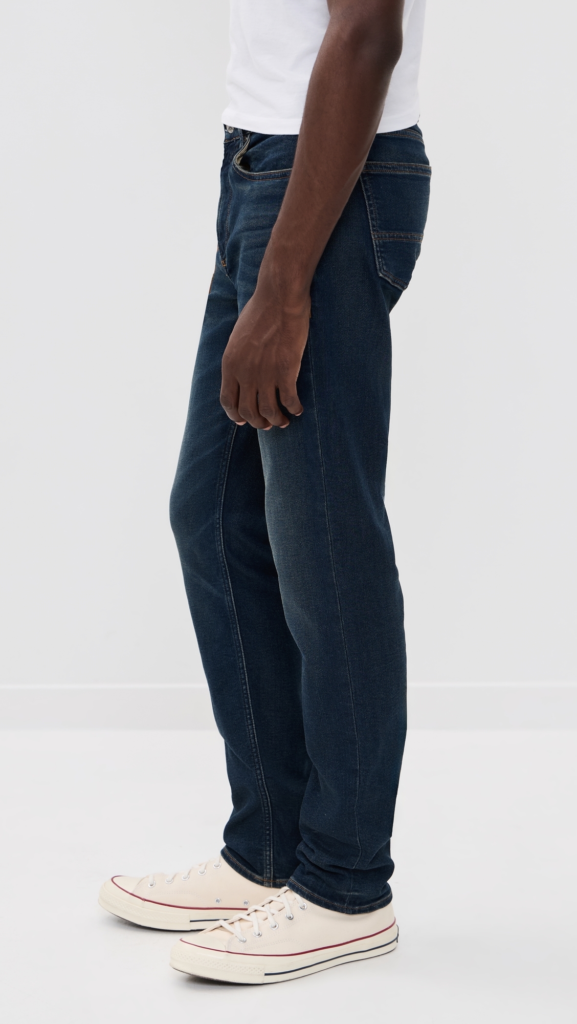 Stretch Terry Indigo 5 Pocket Jeans