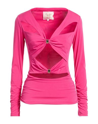 Woman Top Fuchsia Size 10 Polyamide, Elastane