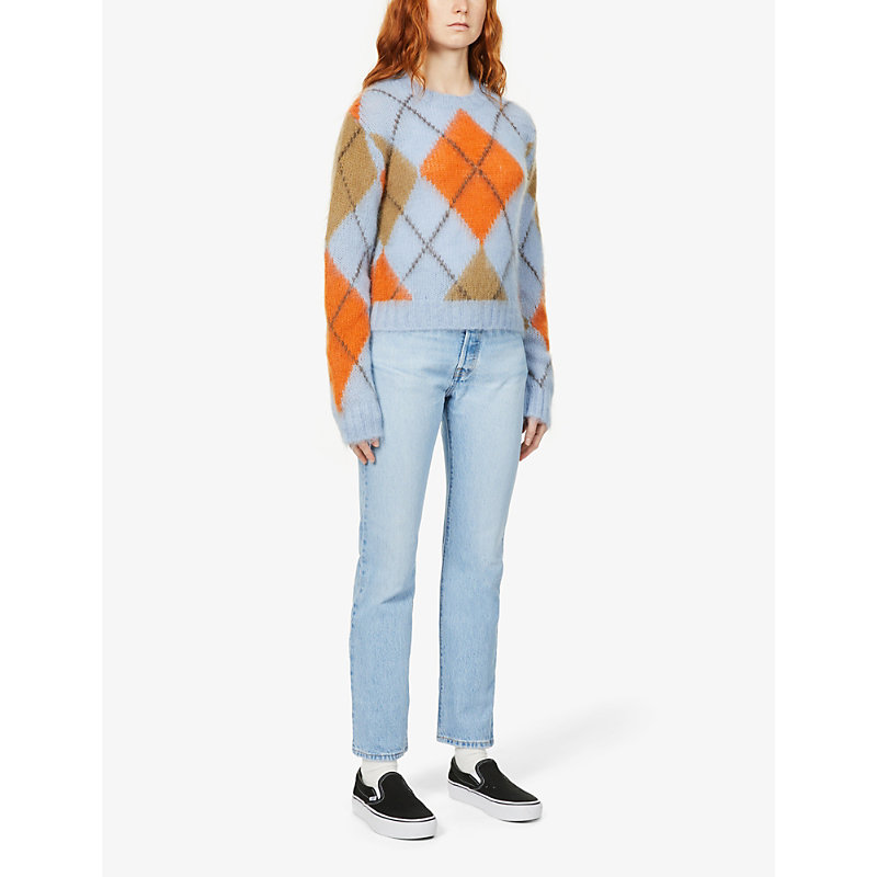 Womens Luxor Last 501 Straight-leg High-rise Stretch-denim Jeans