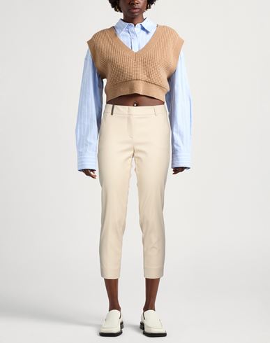 Woman Pants Beige